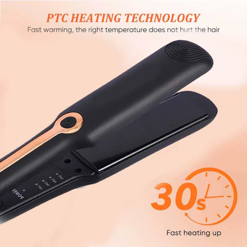 Professional Hair Straightener Ceramic Flat Iron Electric Splint Straight Styling Tool 2 in 1Hair Straightener and Curler