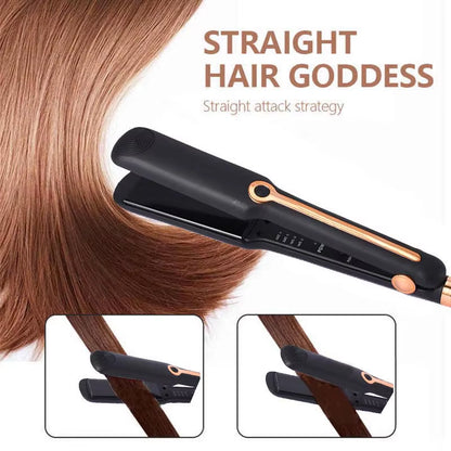 Professional Hair Straightener Ceramic Flat Iron Electric Splint Straight Styling Tool 2 in 1Hair Straightener and Curler